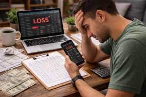 frustrated gambler reviewing losses 300x200 - Can You Lose Money Even With Good CLV?