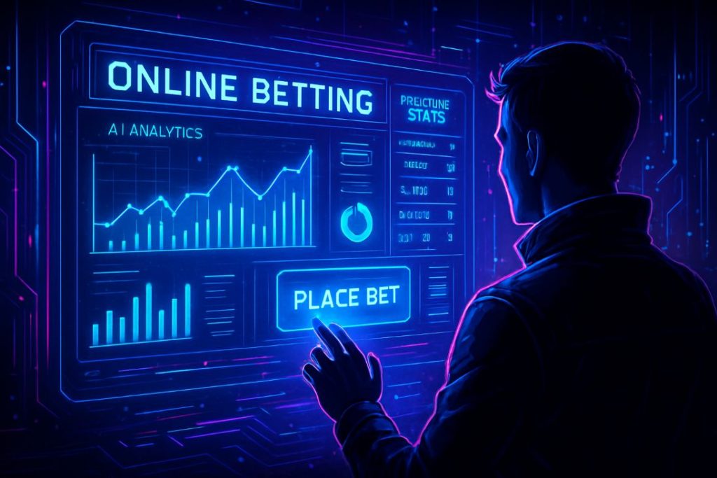 AI-Powered Betting Platforms: Changing the Online Wagering System futuristic online betting 1024x683 - AI-Powered Betting Platforms: Changing the Online Wagering System